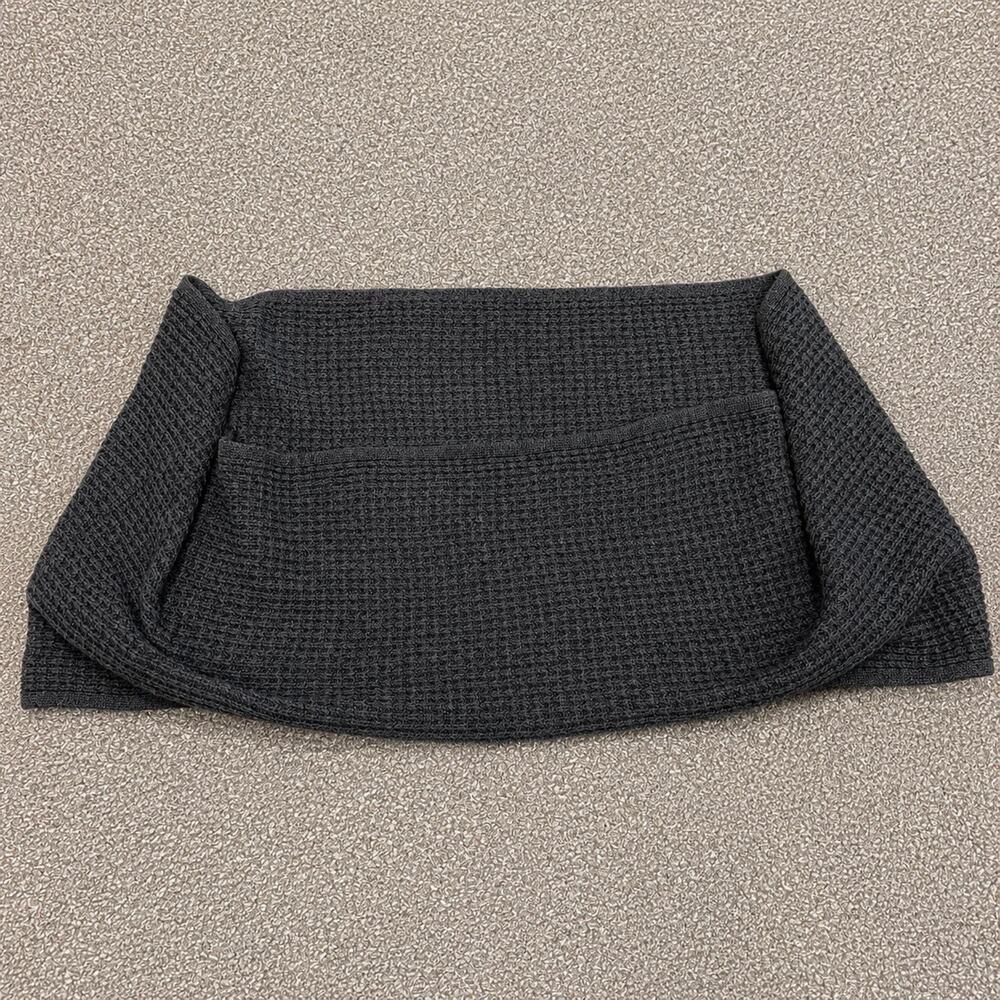 Celeste Gray Wool Cashmere Infinity Cowl Knit Scarf Quiet Luxury Minimalist Soft